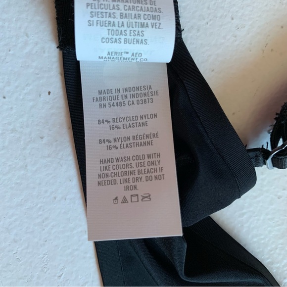 Smoothez by Aerie Lightweight Black Unlined Sheer Underwire Bra 34C NWT - Picture 13 of 13